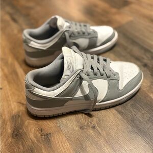 Nike White and Gray Casual Sneakers